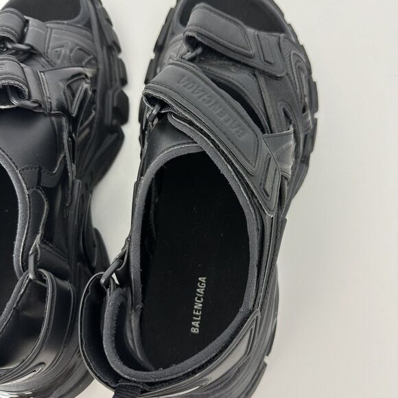 Balenciaga Black Track Runner Slide Sandals - Picture 11 of 11